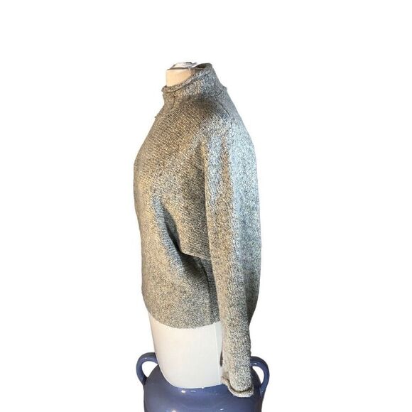William Rast y2k Cotton and Wool Blend Mock Neck Oversize Sweater, Grey, XS. Jus - Picture 7 of 11